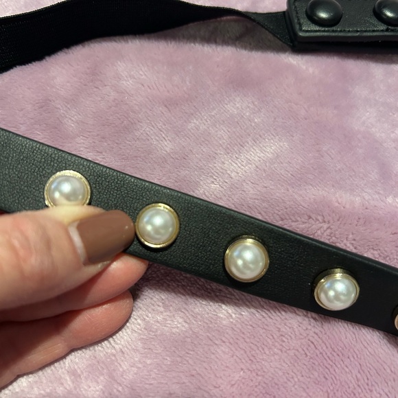 Whit House Black Pearl Studded Belt - Picture 4 of 5